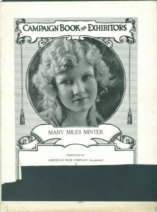 Mary Miles Minter Silent Movie Vintage Yvonne From Paris Press Book