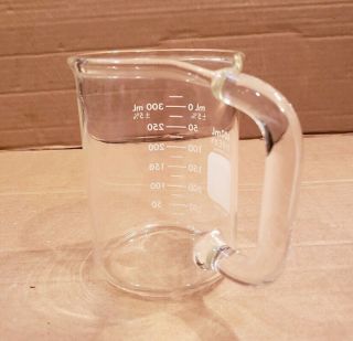 Vintage Pyrex Lab Glass Beaker Coffee Cup Mug 400 ml Made In Germany Rare 3