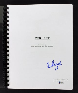 Cheech Marin Authentic Signed Tin Cup Movie Script Autographed Bas D05635