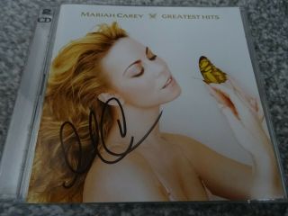 Mariah Carey Greatest Hits 2 Cd Set Hand Signed Autographed Rare 29 Tracks