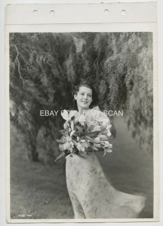 Frances Dee Gorgeous Vintage Linen Back Keybook Portrait Photo