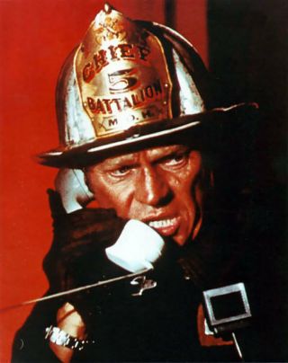 The Towering Inferno Steve Mcqueen Fireman 8x10 Photo Print