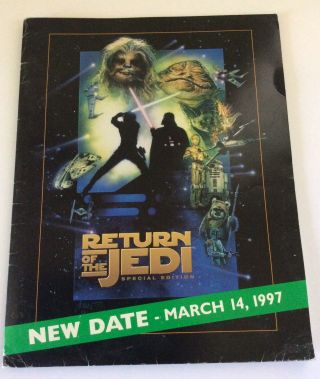 1997 Star Wars Return Of The Jedi Special Edition Press Kit With Slides