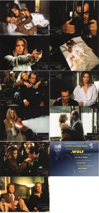 Wolf German Lobby Card 11 Ahf Jack Nicholson,  Michelle Pfeiffer,  James Spader