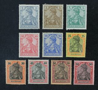 Ckstamps: Germany Stamps Scott 52 - 61 3nh Og 58 Lh 53 54 55 59 60 61 Regum