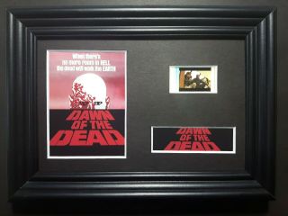 Dawn Of The Dead 1978 Framed Movie Film Cell Complements Poster Dvd Book