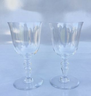 Pair Baccarat Provence Claret Wine Glasses 6.  25” Tall 8oz