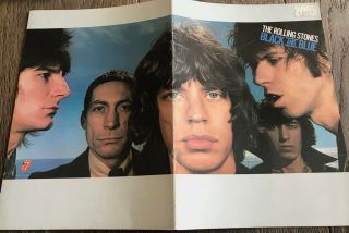 Rolling Stones " Black And Blue " Concert Program Book1976 European Tour