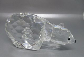Swarovski Silver Crystal Large Polar Bear MIB Retired 1997 013747 2