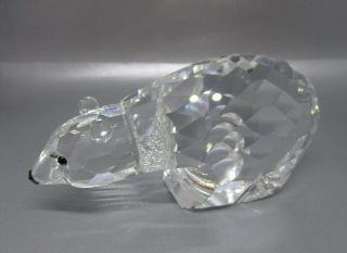 Swarovski Silver Crystal Large Polar Bear MIB Retired 1997 013747 3