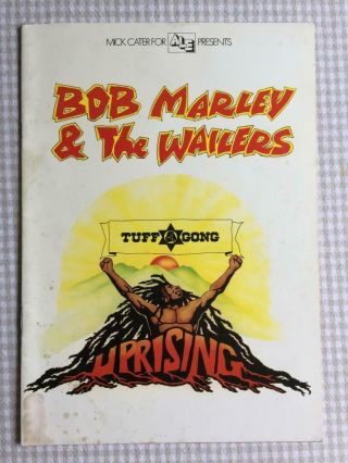 Tour Programme Bob Marley & The Wailers 1980 Uprising Tour 2