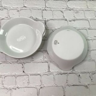 Apilco Of France 6 Augratin Set Of 5 White Dishes Porcelain Plates