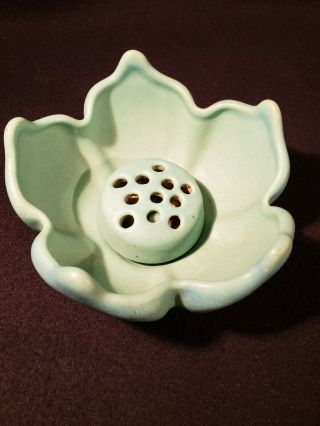 Van Briggle Art Pottery Tulip Bowl With Flower Frog