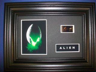 Alien Framed Movie Film Cell Memorabilia Compliments Poster Dvd Vhs