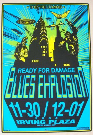 2004 Jon Spencer Blues Explosion - Nyc Silkscreen Concert Poster By Mike Martin