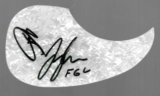Florida Georgia Line Tyler Bk Country Signed Autographed Guitar Pickguard