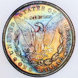 1902 P Morgan Dollar Gem Bu,  One Of A Kind Unique Toning Nr 13865