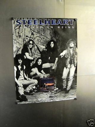Steelheart Large Rare 1992 Promo Poster From Tangled In Reins