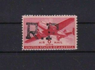 United States R.  F.  Overprint 1944 M/mint Cat £300 Expertized On Back R 1857