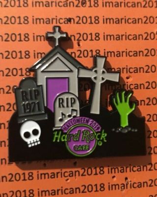 Hard Rock Online Halloween Puzzle Pin With Back Card
