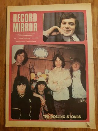 Record Mirror Music Newspaper June 8th 1968 The Rolling Stones Cover