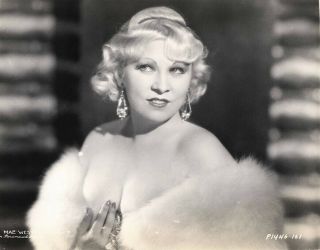 Iconic Early Mae West Belle Of The Nineties Vintage 1934 Provocative Photograph