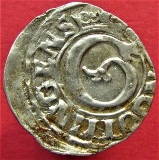 Silver Medieval Coin German States Göttingen,  Groschen 1616.  1/24 Thaler