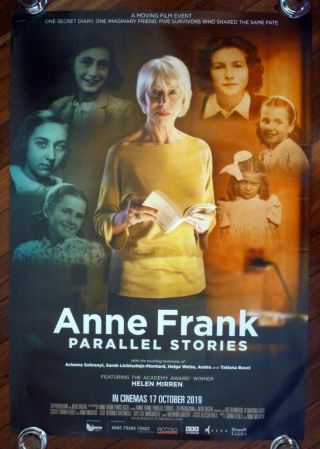 Anne Frank Parallel Stories 2019 Australian Adv.  One Sheet Movie Poster