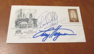 1959 First Day Of Issue Cover (fdc) - Signed By Larry Hagman And Patrick Duffy