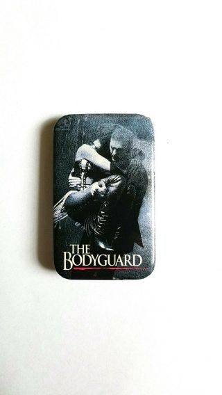 Rare 1992 The Bodyguard Movie Promo Button - Whitney Houston Kevin Costner Pin