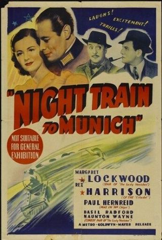 Night Train To Munich Movie Poster Rare Hot Vintage
