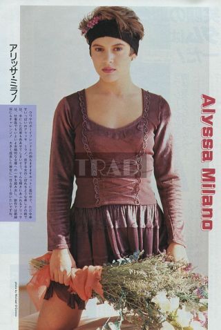 Alyssa Milano / Jean Claude Van Damme 1991 Japan Picture Clipping 8x11 Qb/o