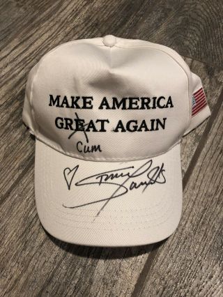 Stormy Daniels Signed Make America Great Again Hat Jsa Maga Cum Trump Proof