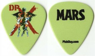 Motley Crue Mick Mars 2009 Dr.  Feelgood 20th Anniversary Tour Green Guitar Pick