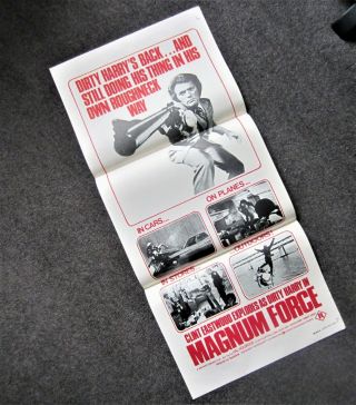 Magnum Force 1973 Movie Film Cinema Daybill Poster Dirty Harry Clint Eastwood