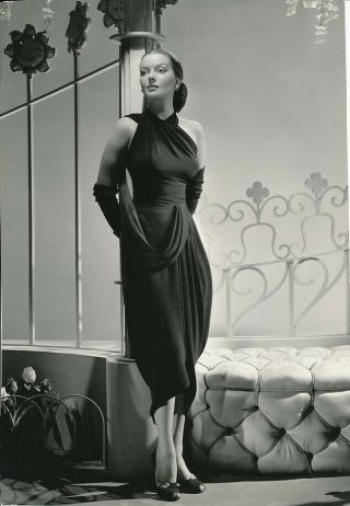 Hazel Brooks Alluring Vintage 1940s Willinger Mgm Studio Portrait Photo