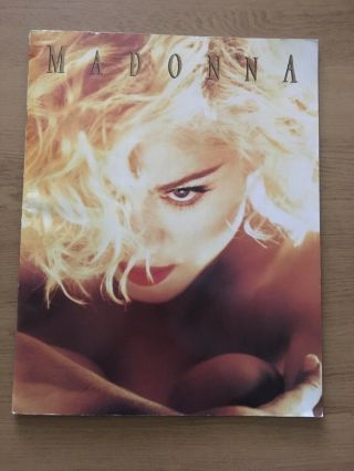 Madonna 1990 Blonde Ambition Tour Concert Souvenir Rare Gift Present Programme