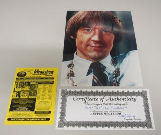 The Monkees Peter Tork Hand Signed Color 8 X 10 Photo C.  O.  A.