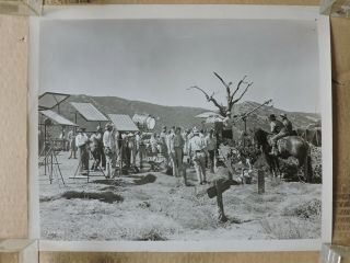 Camera Crew Filming On Location Candid Western Production Photo 1947 Black Bart