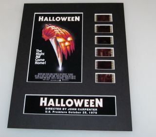 Halloween 1978 John Carpenter 35mm Movie Film Cell Display 8x10 Presentation