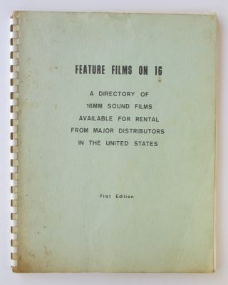 1964 Feature Films On 16 Directory 16mm Sound For Rental First Edition Movies