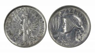 Poland - 1 Złoty 1925,  Silver,  Ngc Au 53,  Ref.  Y 15