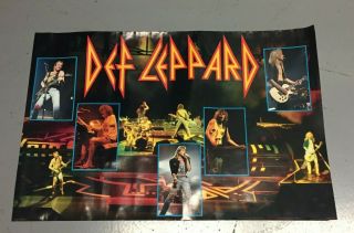 Vintage 1988 Def Leppard Poster 23x35