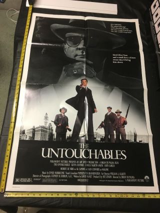Vintage 1987 The Untouchables 1 - Sh Theater Movie Poster Al Capone Mob