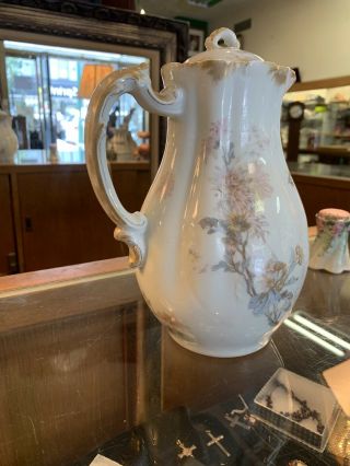 Antique Haviland Limoges,  France Hand Painted Teapot 3