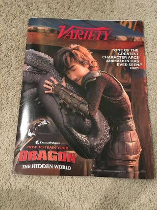 How To Train Your Dragon The Hidden World Variety Pressbook Oscar Fyc Dreamworks