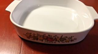 Vintage Corning Ware " Spice Of Life ",  A - 10 - B 2.  5 Liter L " Echalote Square Dish