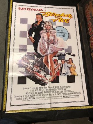 Vintage 1983 Stroker Ace 1 - Sh Theater Movie Poster Nascar Auto Racing