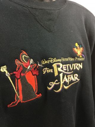 Disney ' s ALADDIN and the Return of Jafar PROMOTIONAL Movie Sweatshirt Size XL 3