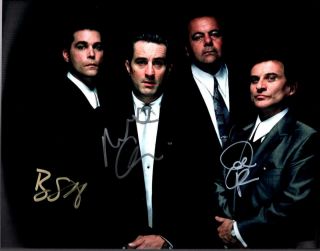 Ray Liotta Joe Pesci Robert Deniro Autographed 11x14 Photo Signed Picture,